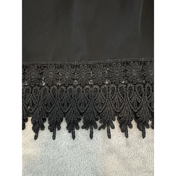 Urban Outfitters Staring at Stars Lace Trim Sm Crop Top Drawstring Made in USA - Picture 2 of 5